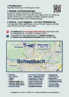 Broschüre Anfahrtsskizze + Leistungen Praxis Schwabach Eichwasen